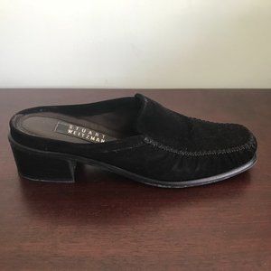 Stuart Weitzman | Black Suede Mules